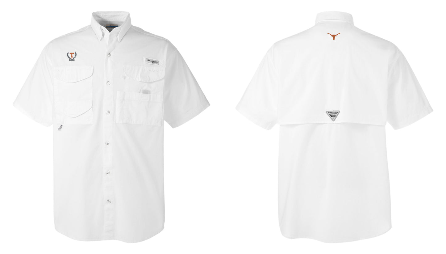 Baseball Short Sleeve Button-Down Shirt