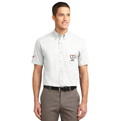 Men's Basketball Men's Short Sleeve Easy Care Button-Down Shirt