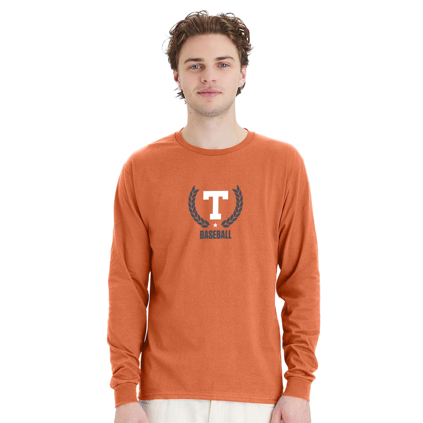 Baseball Men's Cotton Long Sleeve T-Shirt