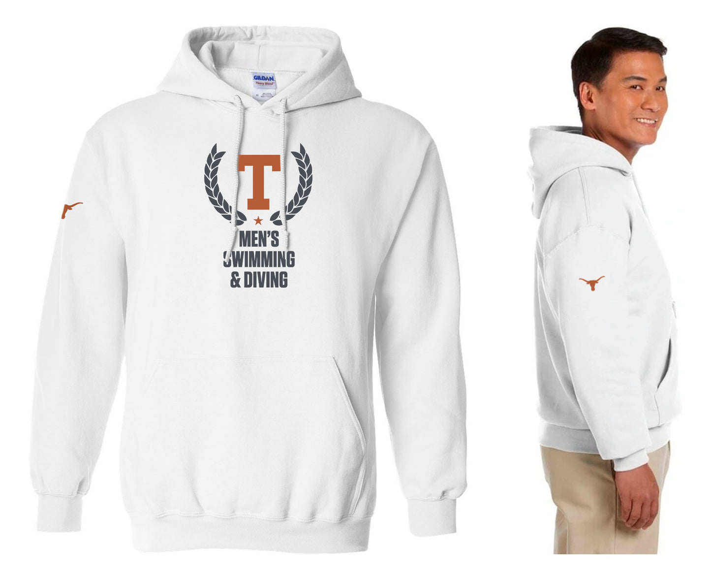 Men's Swimming & Diving Hooded Sweatshirt