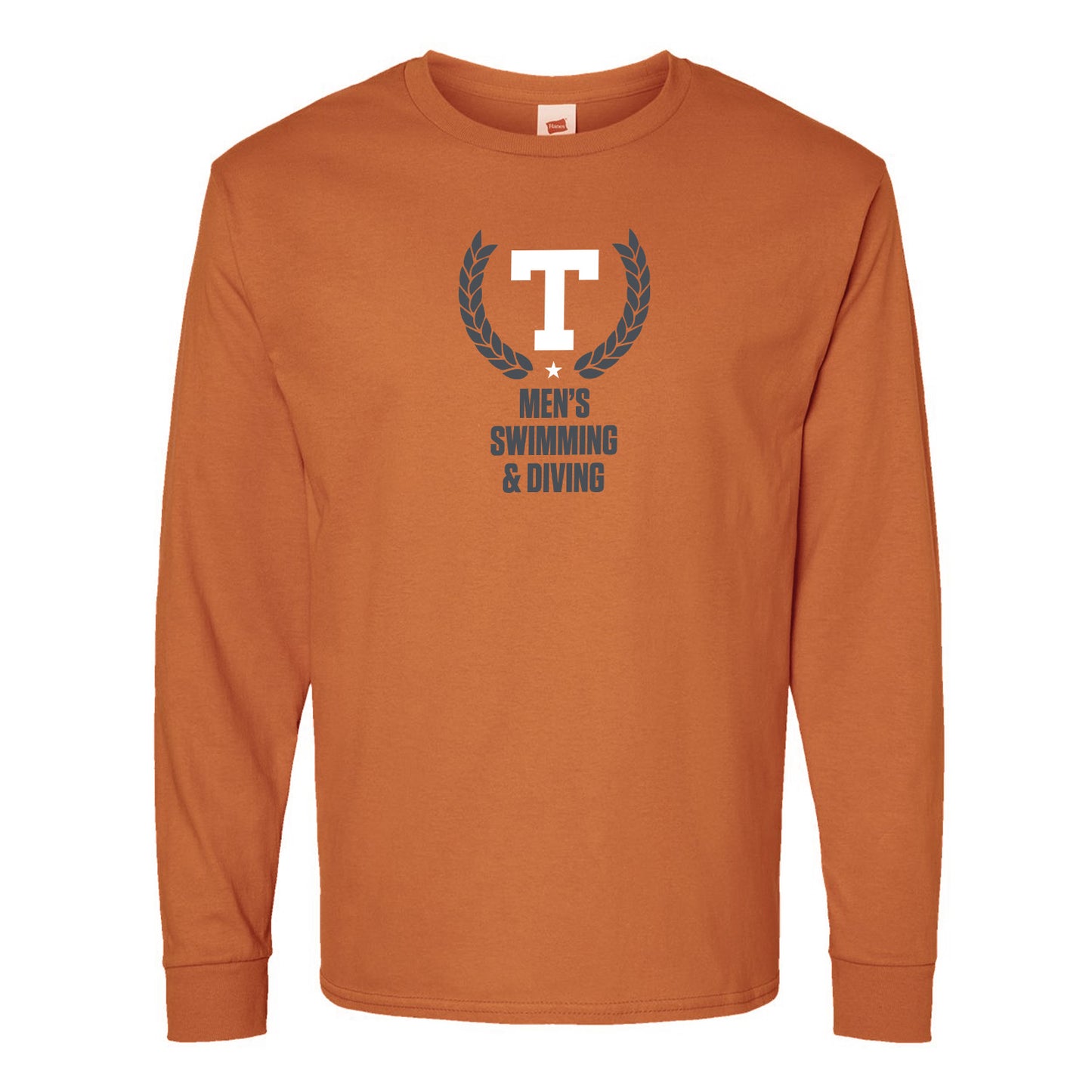 Men's Swimming & Diving Men's Cotton Long Sleeve T-Shirt