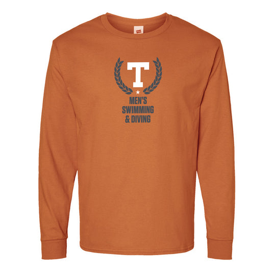 Men's Swimming & Diving Men's Cotton Long Sleeve T-Shirt