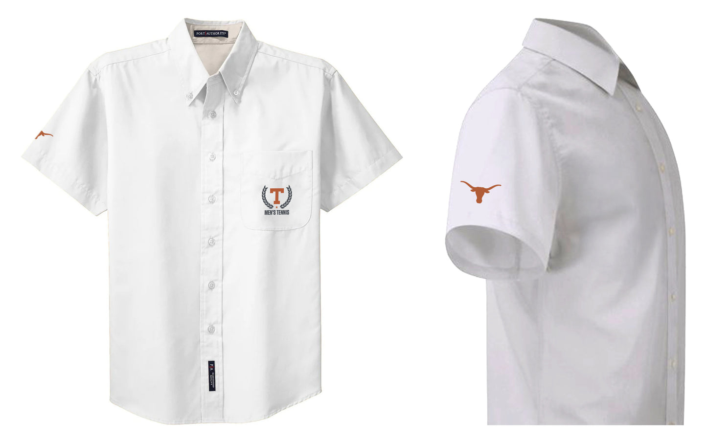Men's Tennis Men's Short Sleeve Easy Care Button-Down Shirt