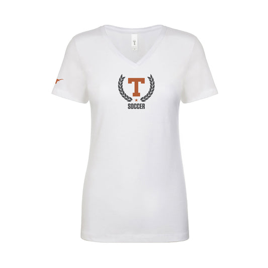 Soccer Women's V-Neck T-Shirt