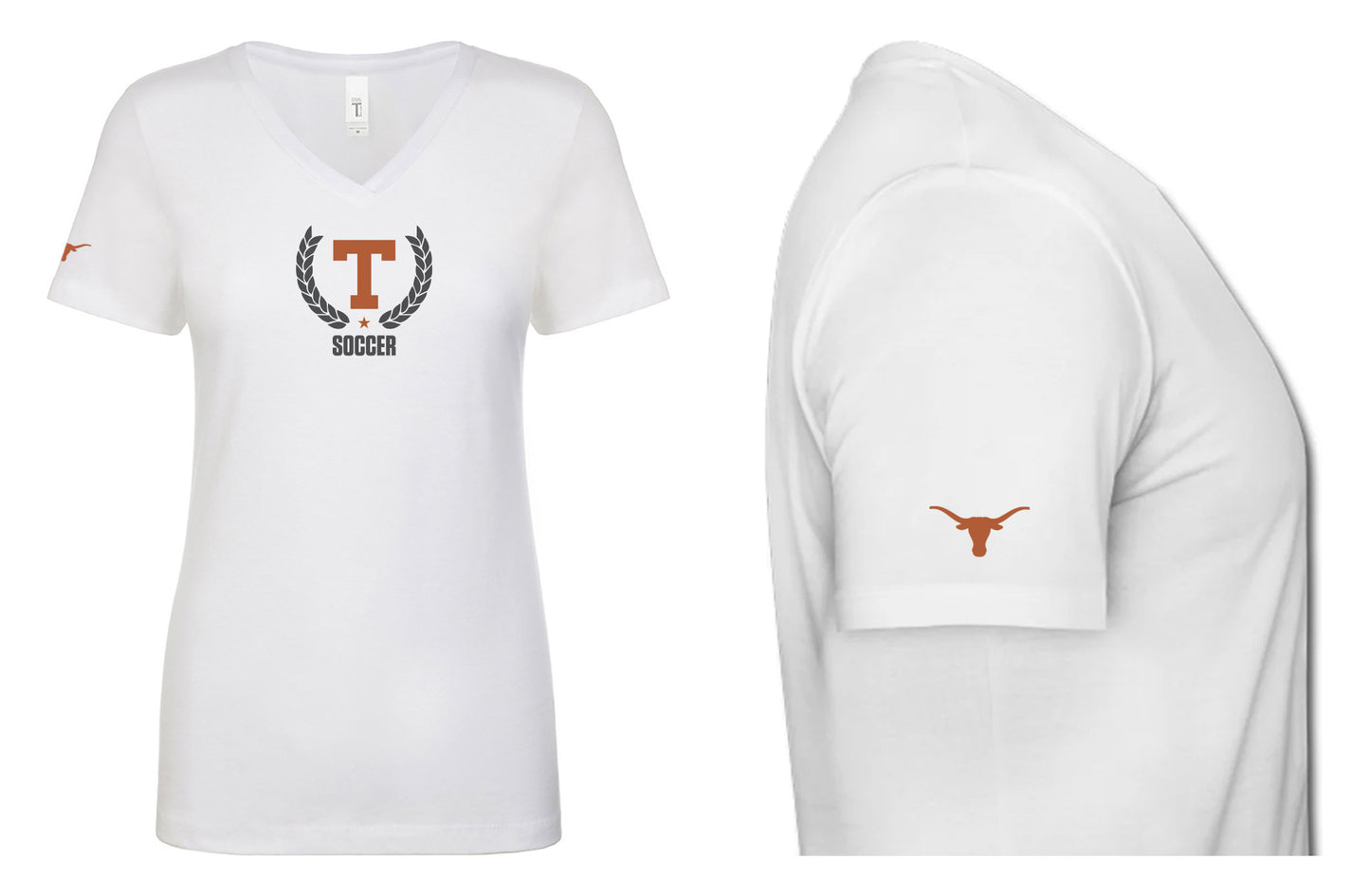 Soccer Women's V-Neck T-Shirt