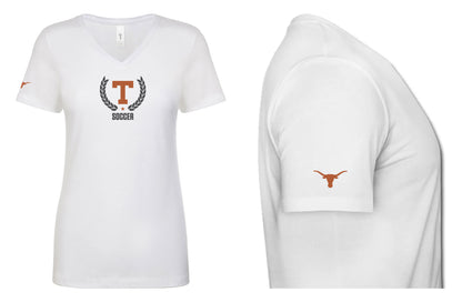 Soccer Women's V-Neck T-Shirt