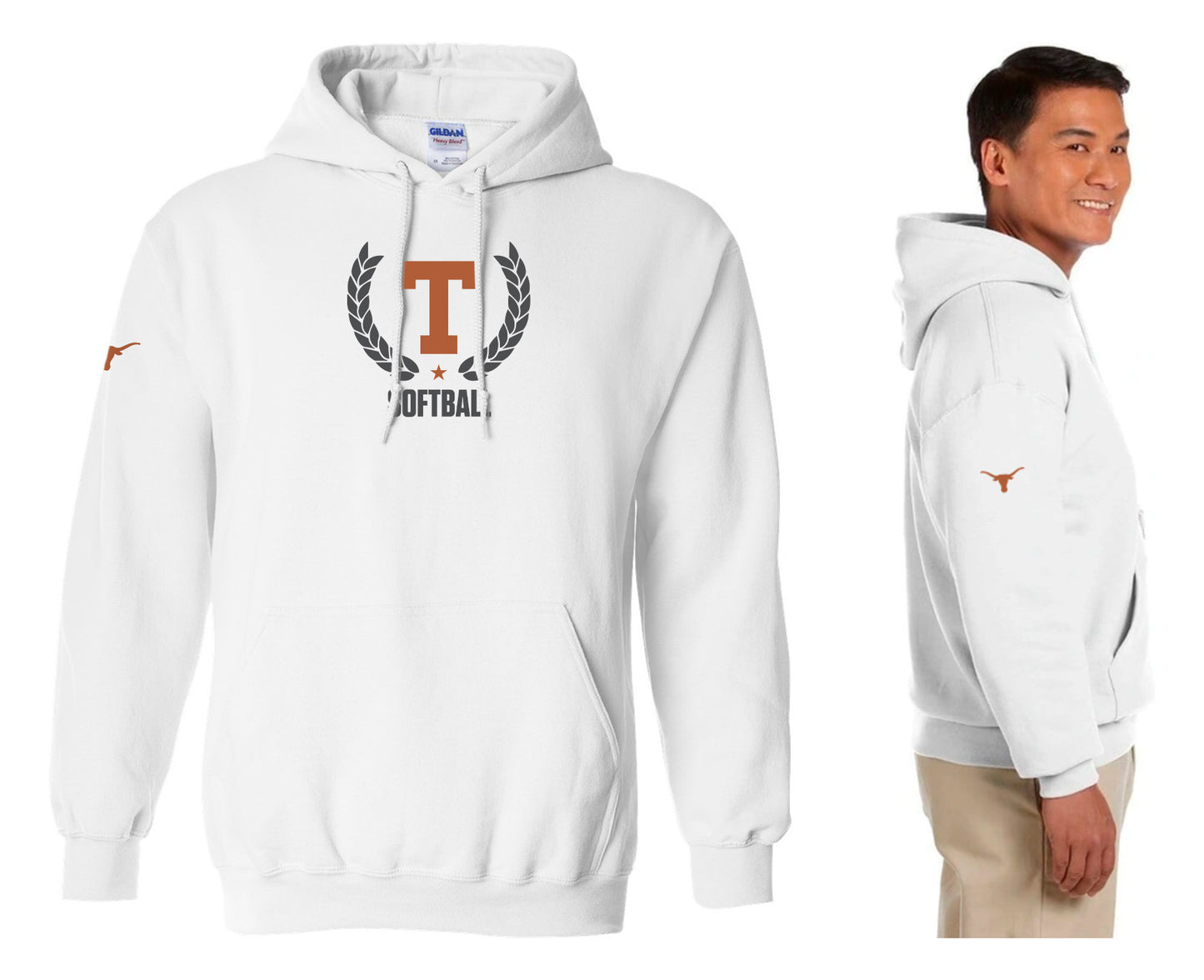 Softball Hooded Sweatshirt