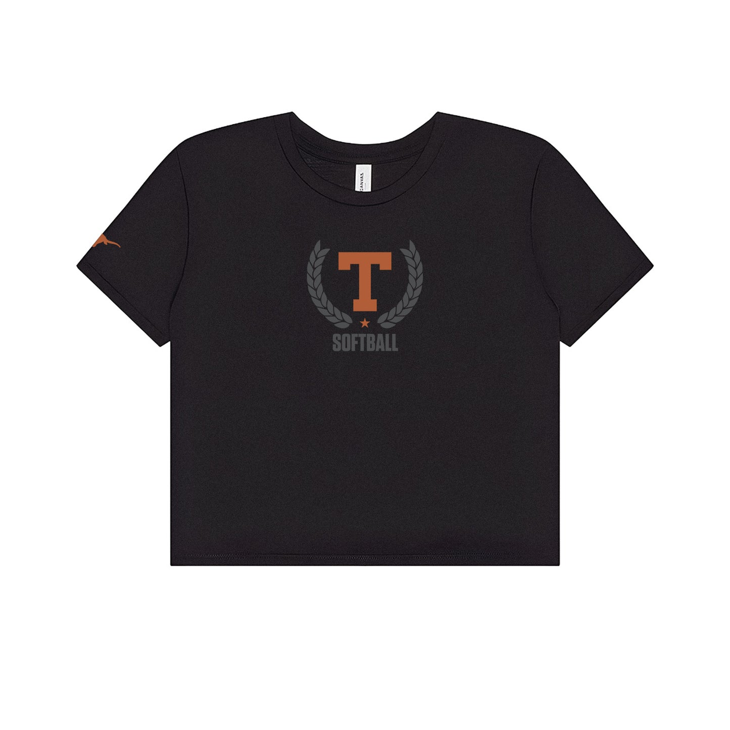 Softball Cropped Women's Shirt
