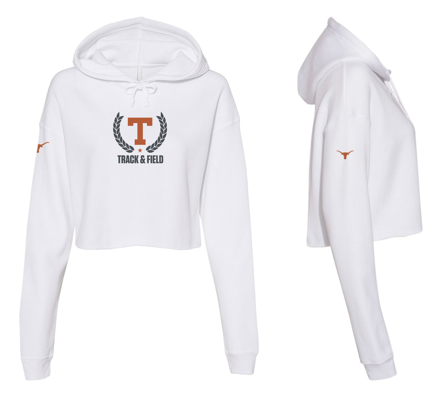 Track And Field Cropped Hoodie