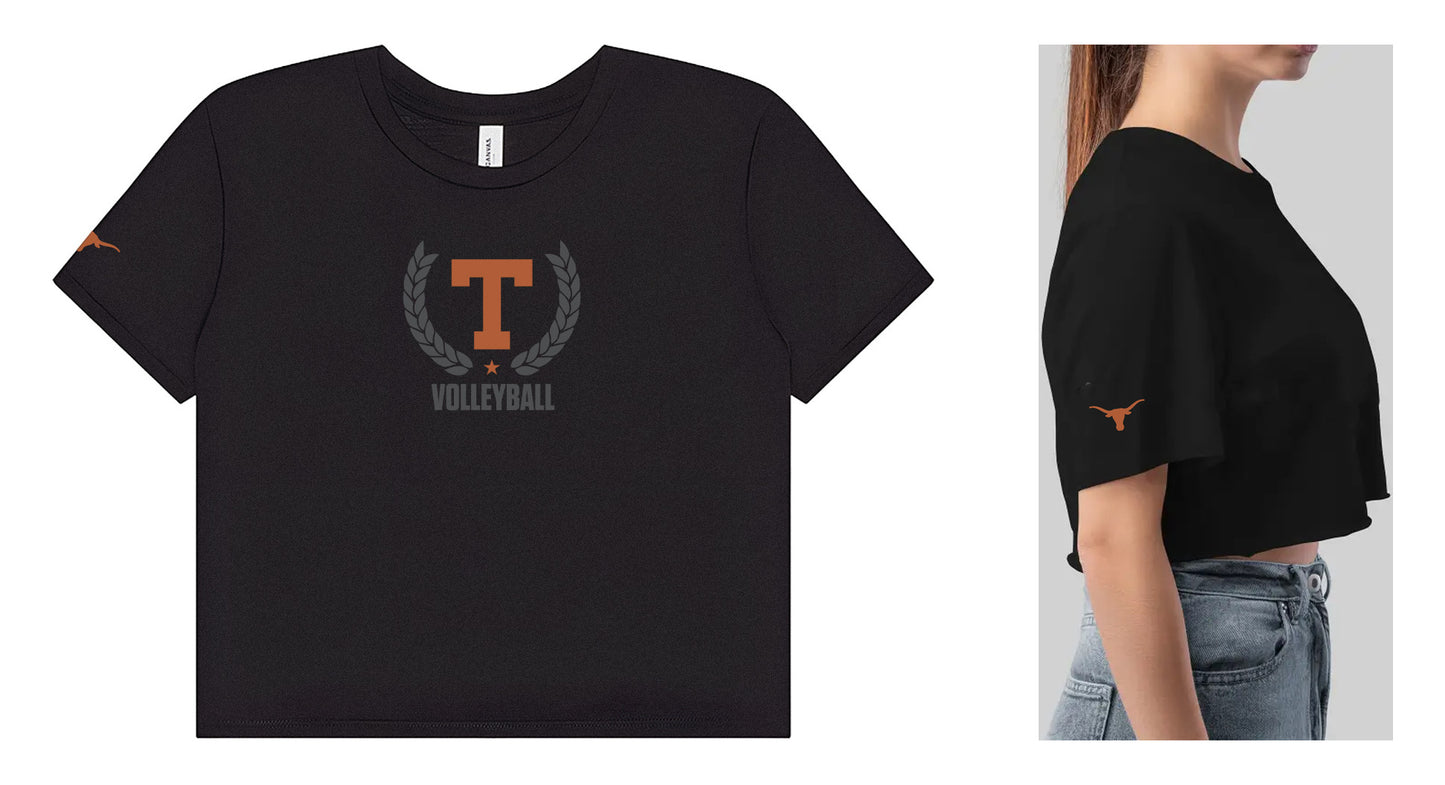 Volleyball Cropped Women's Shirt