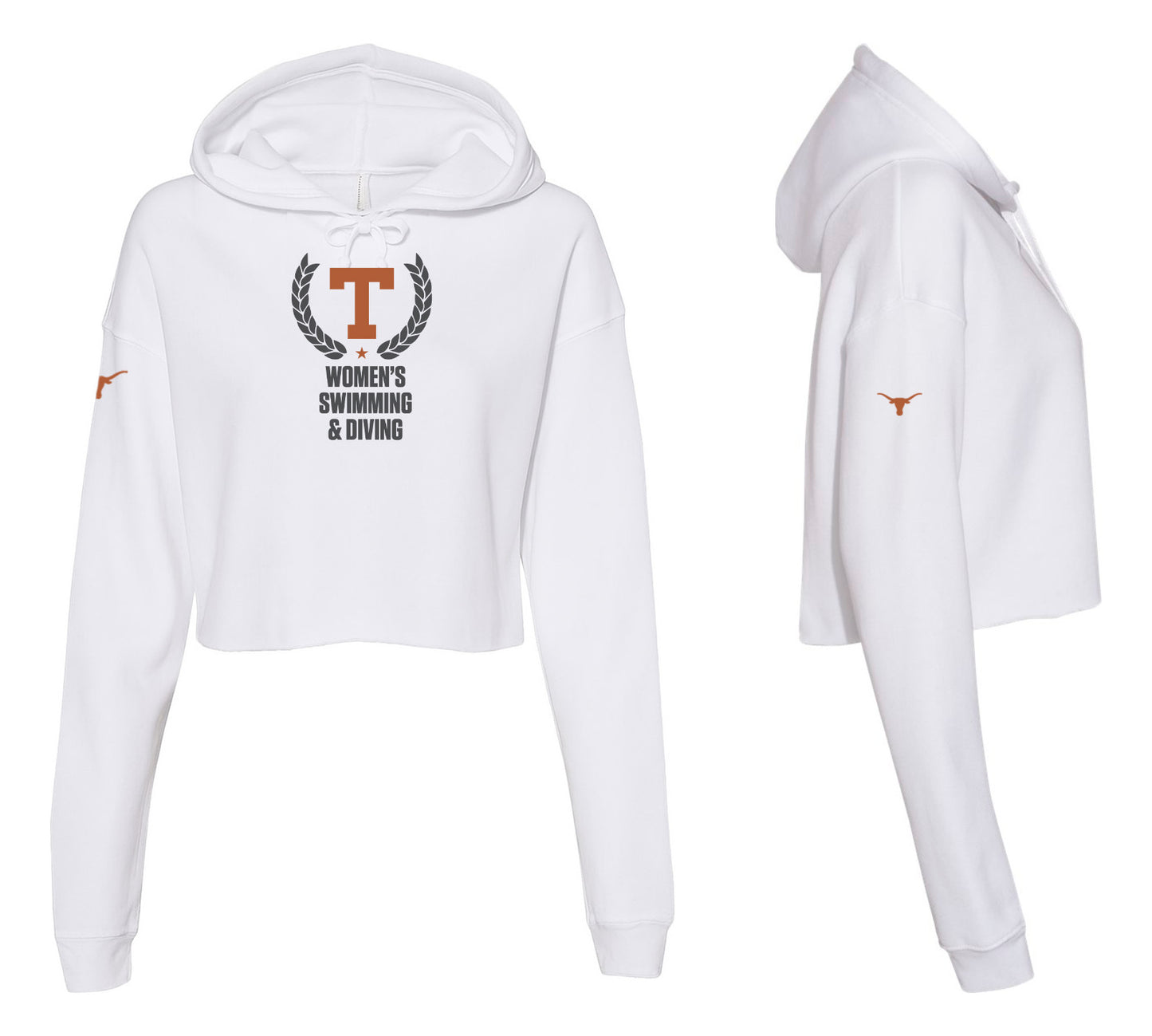 Women's Swimming & Diving Cropped Hoodie
