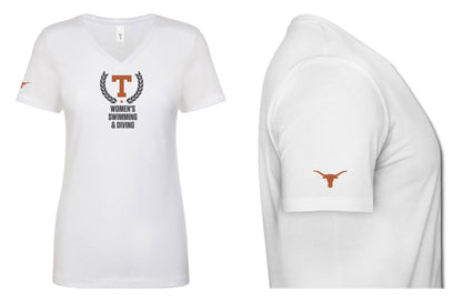 Women's Swimming & Diving Women's V-Neck T-Shirt