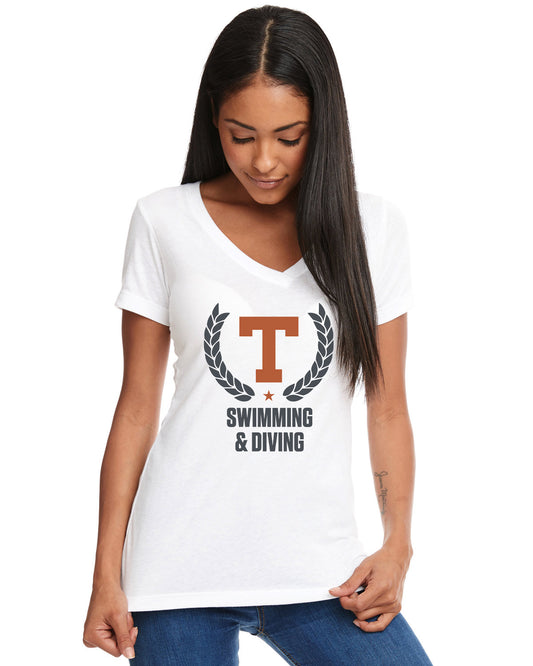 Swimming & Diving Women's V-Neck T-Shirt